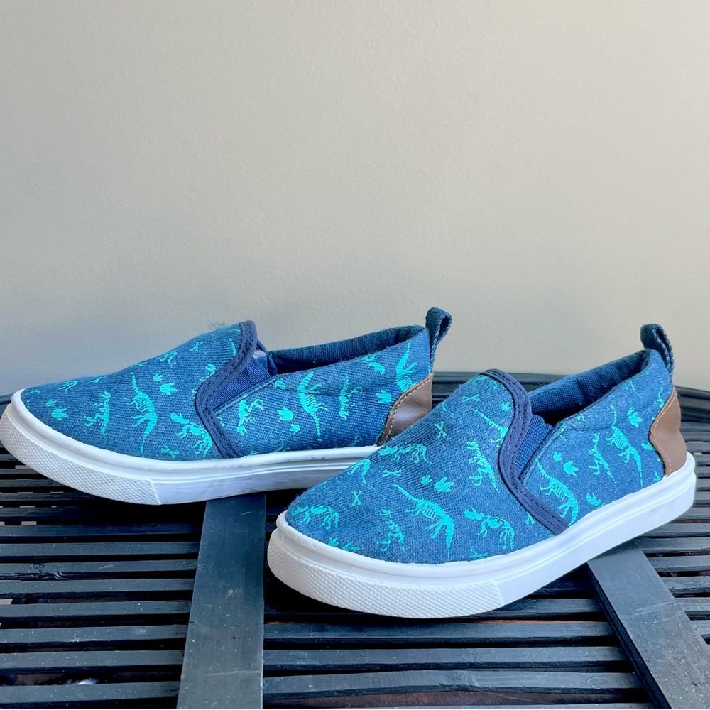 Denim Dinosaur Print Shoe Shox - NWOT - tried on inside only - Picture 8 of 11